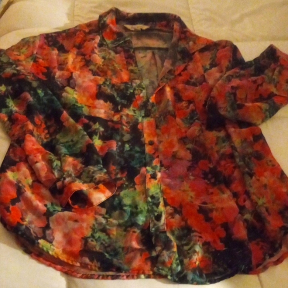 Women's size extra large sheer blouse by decree